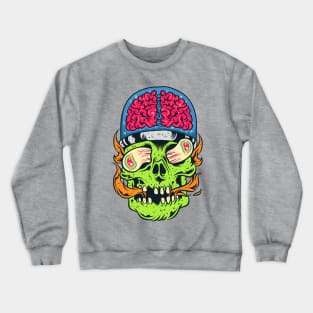 Alien Skull from Space Crewneck Sweatshirt